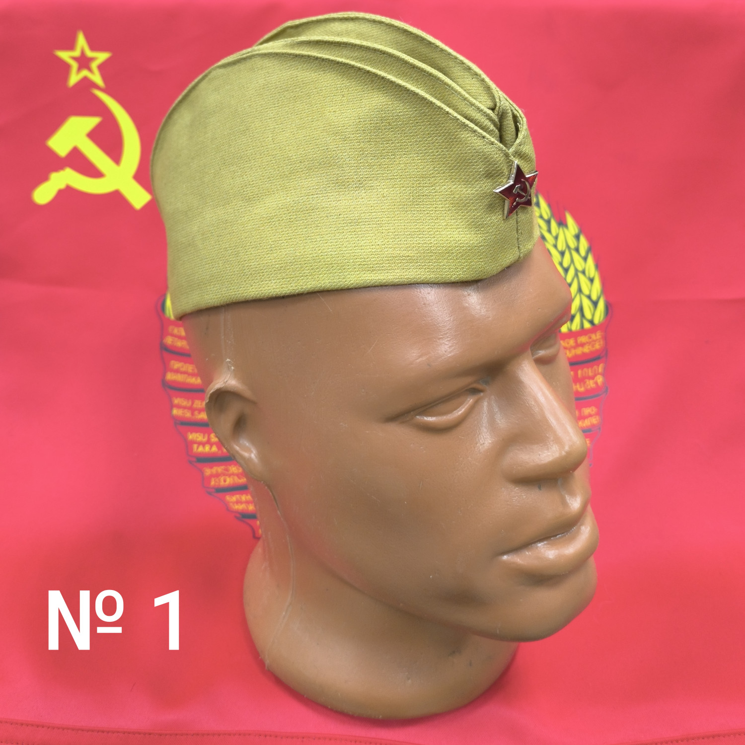 Пилотка солдатская с красной звездой ХИТ